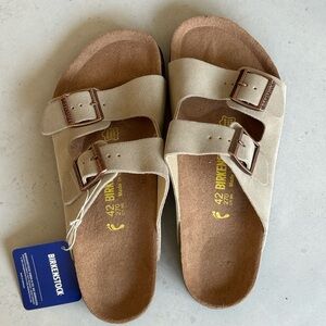 Birkenstock Beige Suede Sandals